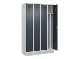 locker voor scheiding van kleding,HxBxD 1950x1200x500mm,4vak