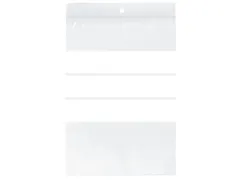 Gripzak Raadhuis 120x180mm met schrijfvlak, krimp a 100 stuks