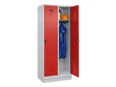 locker,HxBxD 1950x800x500mm,2vak,vak B 400mm,draaigrendel,sokkel