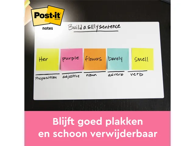 Memoblok 3M Post-it 654 76X76mm Roze
