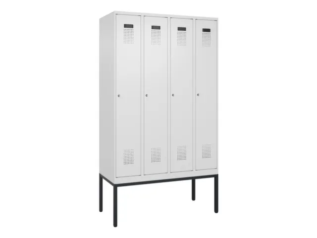 locker voor scheiding van kleding,HxBxD 2120x1200x500mm,4vak
