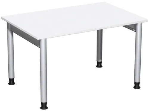 In hoogte verstelbaar bureau,HxBxD 680-820x1200x800mm,blad wit