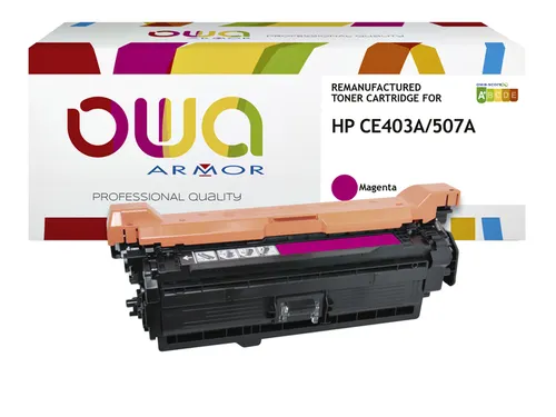 Tonercartridge OWA alternatief tbv HP CE403A rood