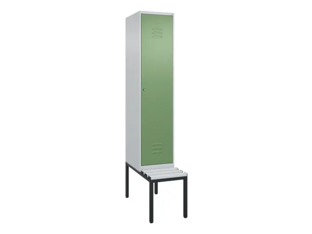 locker met bank,HxBxD 2120x400x815mm,1vak,vak B 400mm,cil.-slot