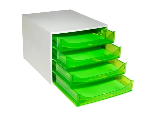 Ladenblok Ecobox 4 Laden Appelgroen