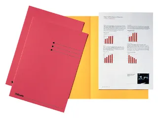 Inlegmap A4 Esselte Karton Rood - 1