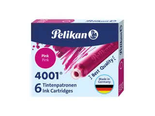 Inktpatroon Pelikan 4001 roze 6 stuks - 2
