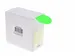 Etiquette sur rouleau 50mm vert fluo + dévidoir 500 pièces