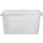 Stack & Store Mini opbergdoos 5 liter zonder deksel, transparant