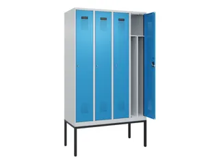 locker voor scheiding van kleding,HxBxD 2120x1200x500mm,4vak - 1