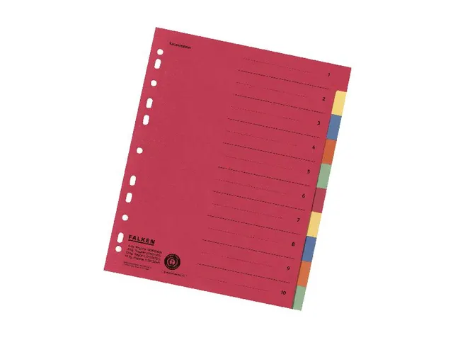 Tabblad recycled karton A4+ 10tabs