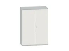 kantoorkast,HxBxD 1150x800x430mm,decor romp lichtgrijs,decor front wit