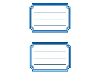 boeketiket Z-design School pakje a 6 vel kader blauw - 2