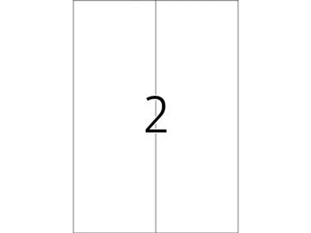 Etiketten Premium wit 105x297 Premium A4