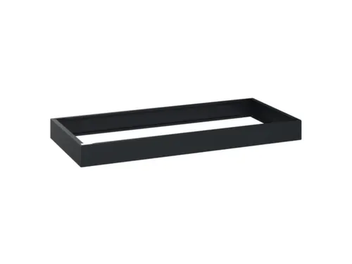 sokkel,HxBxD 100x1200x500mm,kunststof,RAL7021,meerprijs