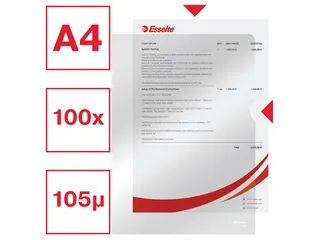 L-map Esselte Standaard A4 Pp Transparant 0.11mm - 4