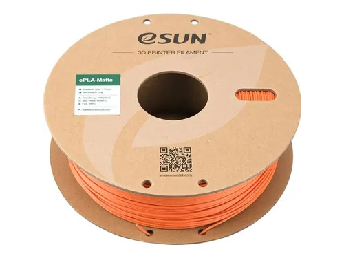 eSUN 3D printer Filament ePLA-Matte 1,75mm Mandarijn Oranje 1kg