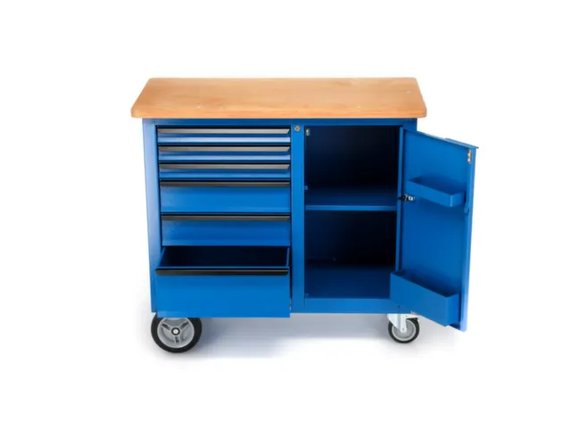 1504 0321 Rolwerkbank met 6laden