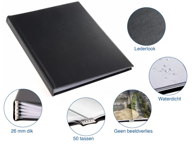 Showmap Rillstab A4 RI99454 5 Kanaals 50 Tas Zwart