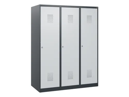 schoollocker,HxBxD 1530x1200x500mm,3vak,vak B 400mm,cil.-slot