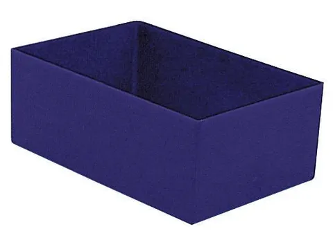 Inzetbak HxLxB 63x162x108mm Polystyreen Blauw 50 stuks