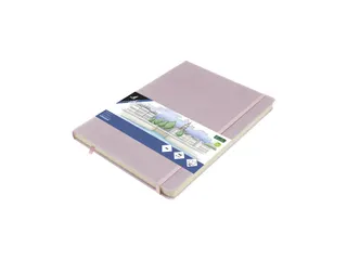 Schetsboek Kangaro A4 violet PU HC 80 blad 140gr roomwit met elastiek - 1