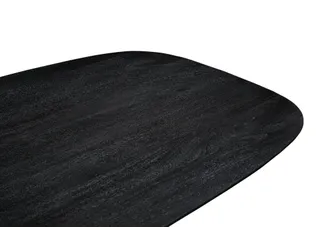 Vergadertafel Harper Deens Ovaal 200x100cm Zwart blad met Spinpoot - 4