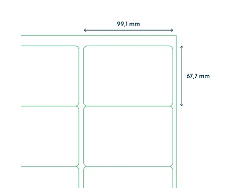 Etiketten Zelfklevend Wit 8 op A4 99.1x67.7mm 1000 Vel