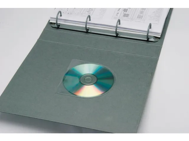 q-connect-cd-hoes-met-flap-zelfklevend-pp-10-stuks
