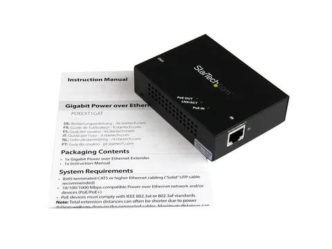 1-Poorts Gigabit Poe+ Extender 802.3at En 802.3af 100m