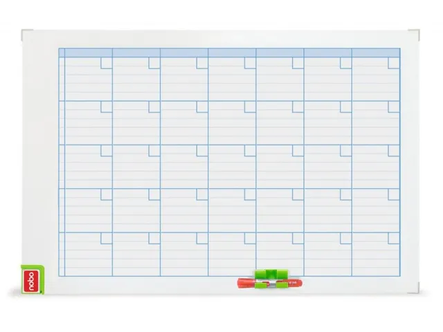 Nobo Planbord Maand 90x60cm wit