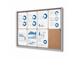 Vitrinekast Prikbord Kurk Economy 8xA4