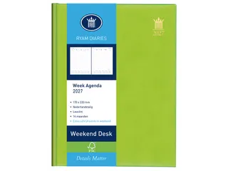 Agenda 2027 Ryam Weekplan Weekend Desk Lazio 7dagen/2pagina's assorti - 3
