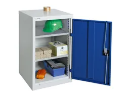 Kast Met Openslaande Deuren 900x500x500mm 2legborden Staal Ral5010
