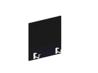 baliepaneel,v. bureau,aanbouw links,B 600mm,CC-zwart,BN8033-zwart - 1