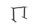 Bureau assis-debout structure réglable, noir
