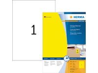 Etiket Herma 4401 210x297mm A4 geel 100stuks permanent