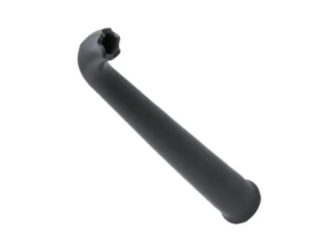 Haakse Rubber Tuit 32Mm. 24 Cm.