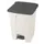 pedaalemmer,1x45l,HxBxD 600x398x410mm,romp PP wit,deksel PP grijs