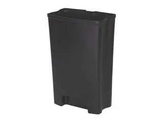 Binnenbak 90 Liter Zwart Kunststof Front Step Rvs - 1