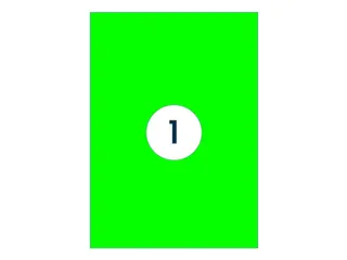 Etiket Rillprint 210x297mm fluorgroen 100 etiketten - 4