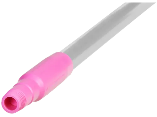 Vikan Hygiene aluminium steel 1260mm Ø25mm roze met schroefdraad