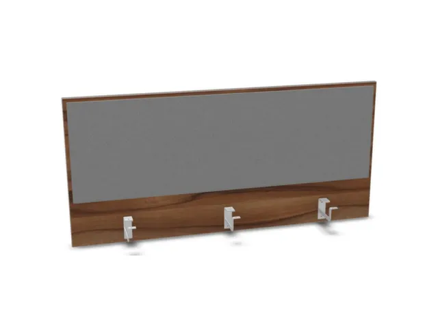 opzetpaneel bureau aanbouw achter NP-tiepolo nut BN8078-grijs 1200mm