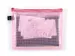 etui A5 PVC-vrij rood transparant met ritssluiting