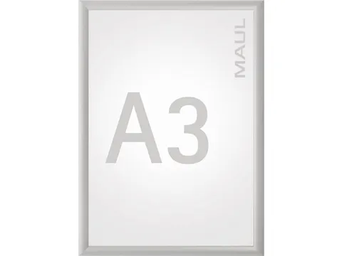 MAUL clicklijst standaard lijst 25mm A3 zilver posterframe