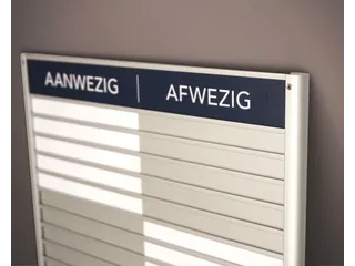 Menoor In-Uit bord 45 namen Aluminium Aanwezig/Afwezig Donkerblauw - 4