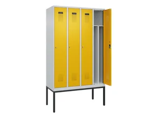 locker voor scheiding van kleding,HxBxD 2120x1200x500mm,4vak - 1