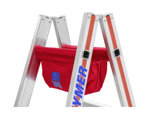 Gereedschapstas,V. Aluminium En Houten Ladder,Katoen,Rood
