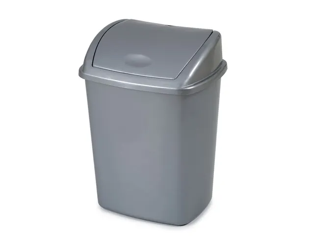 Afvalbak met Swing deksel 26 Liter Grijs