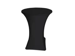 Housse pour table haute ronde Ø90cm noir